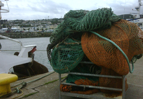 harbor_fishnets Fishing nets ready for the boats.