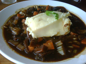stew Just landed at 7am and no time for a nap-straight to the Guinness Brewery for a tour and Beef and Guinness Stew. And U2 is blasting all over the city!