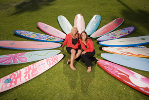 Surf Diva Owners, Izzy Tihanyi & Coco Tihanyi | Photo by Chris Giles | Property of Surf Diva.