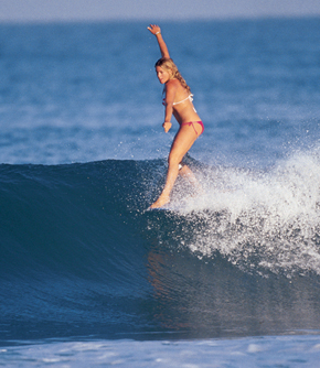 Surf Diva Head Instructor, Crystal Simpson | Photo by Moses Slovatizki | Property of Surf Diva.